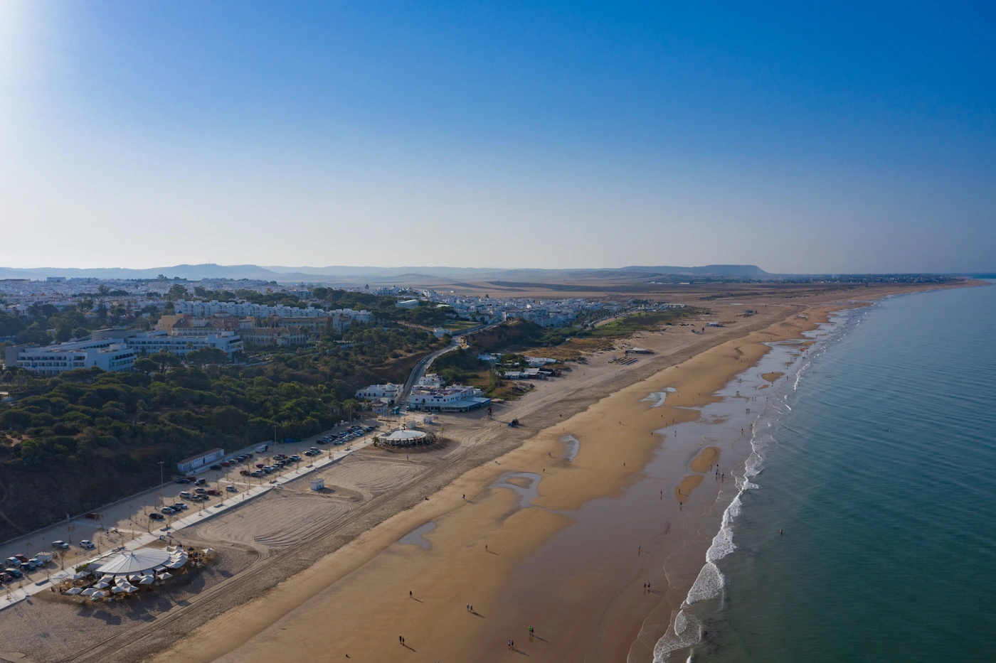 Vista de una playa de Conil de la Frontera en la costa de Cádiz